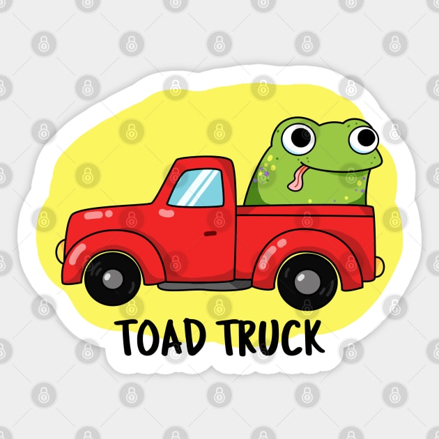 Toad Truck Cute Toad Pun Sticker by punnybone